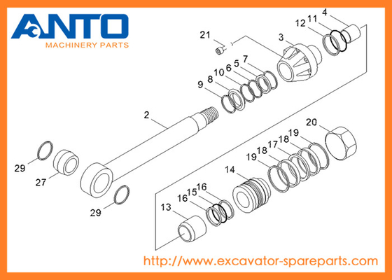 31Y1-10160 HCE Seal Kit Hyundai Excavator Oil Cylinder Parts For R250LC-7 R250LC-3 Необходимость использования нефтяных цилиндров для экскаваторов