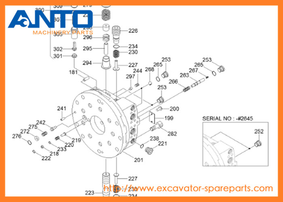 XKAH-01077 HCE Seal Kit Hyundai Excavator Travel Motor Parts For R250LC7A R250LC-7 (Хюндайская экскаваторная машина)
