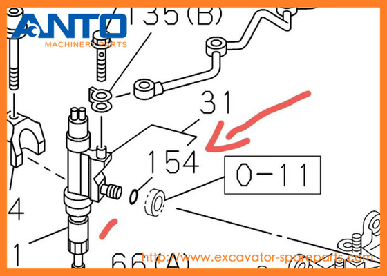 0-95690111-0 9-09561111-0 Противоупорная пробка HITACHI Запчасти экскаватора для ZX350H-3 ZX400W-3
