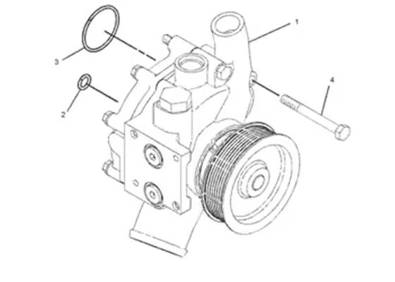 352-2125 3522125 Водяной насос для экскаватора, детали двигателя для C9 330D 336D 336D2 340D