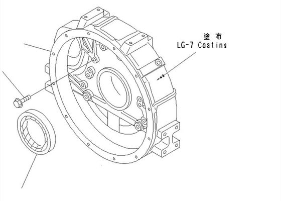 Части заднего экскаватора уплотнения 6140-21-1341 PC100-6 4D95 KOMATSU запасные